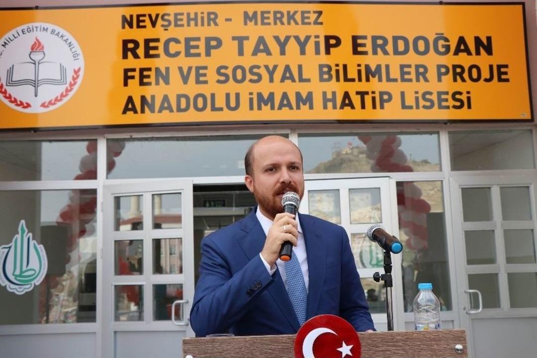 Bilal Erdoğan, Nevşehir&rsquo;de Recep Tayyip Erdoğan İmam Hatip Lisesi A&ccedil;ılışına Katıldı