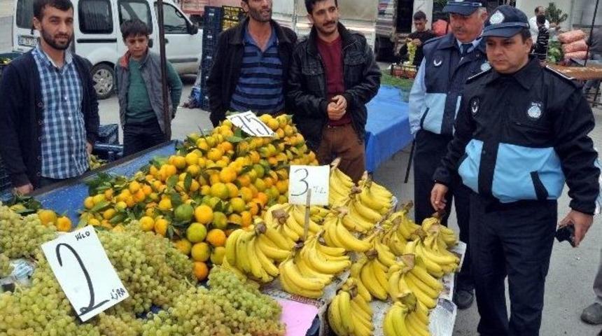 Akdeniz Zabıtası Pazaryeri Kontrollerini Sıklaştırdı