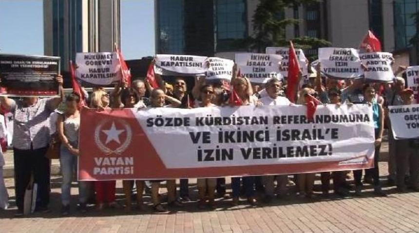 İsrail Başkonsolosluğu &Ouml;n&uuml;nde "referandum" Protestosu