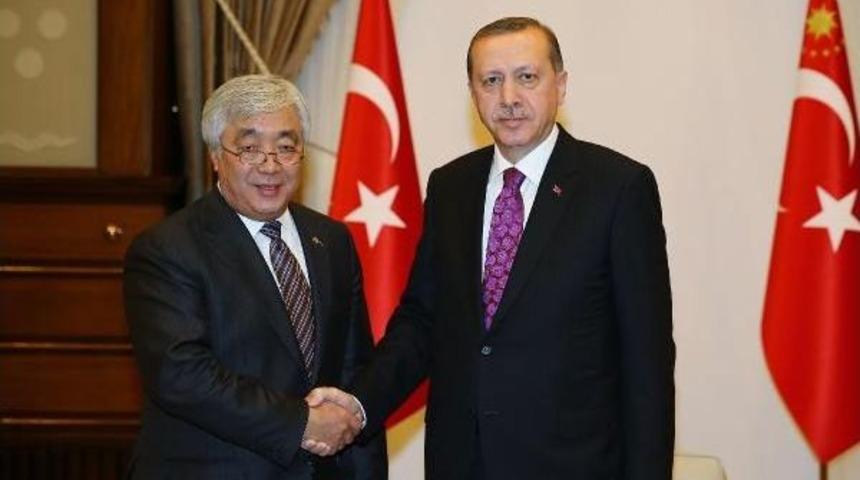 Cumhubaşkanı  Erdoğan, Kazakistan Dışişleri Bakanını Kabul Etti