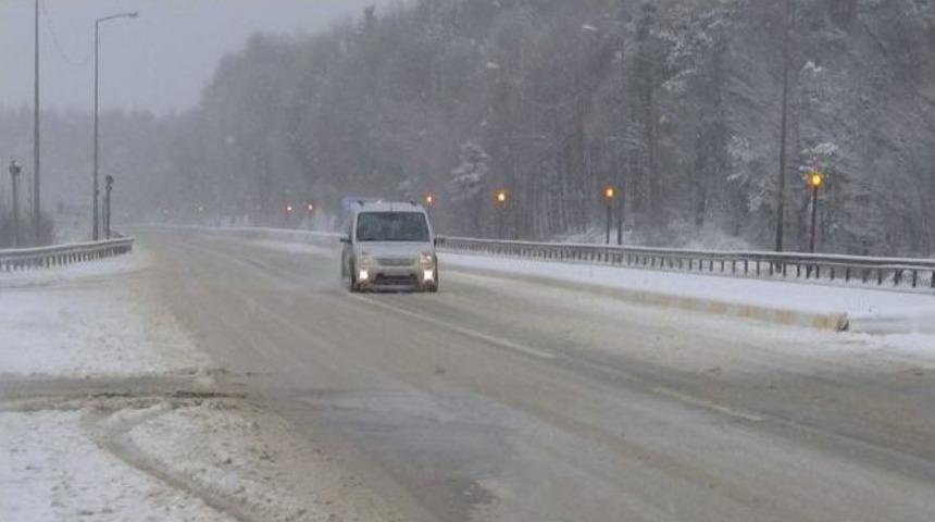 Bolu Dağı&rsquo;nda Yoğun Kar Yağışı