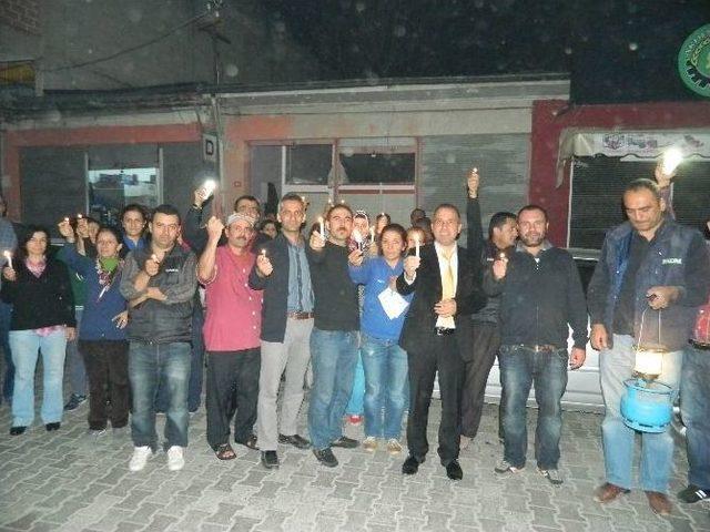 Elektrik Kesintisine &Ccedil;akmaklı Protesto 1