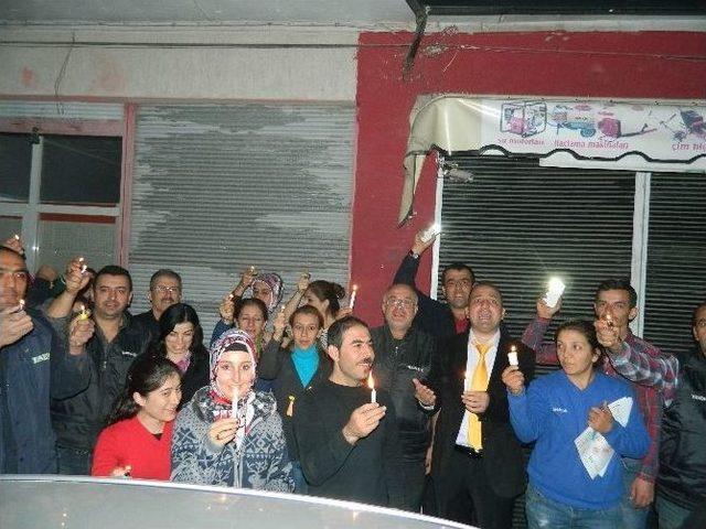 Elektrik Kesintisine &Ccedil;akmaklı Protesto 2