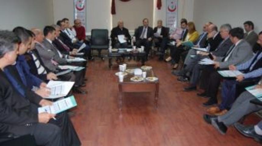 Askom Toplantısı İl Sağlık M&uuml;d&uuml;r&uuml; Dr. İsmail Kılı&ccedil; Başkanlığında Yapıldı