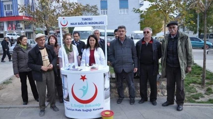 Tunceli Halk Sağlığı M&uuml;d&uuml;rl&uuml;ğ&uuml;&rsquo;nden &Uuml;cretsiz Şeker &Ouml;l&ccedil;&uuml;m&uuml;