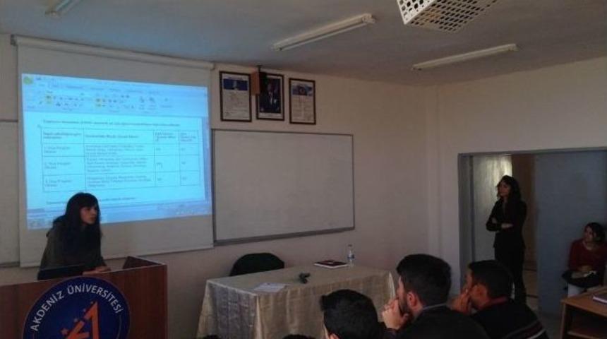 Elmalı Meslek Y&uuml;ksekokul&rsquo;nda "uluslararası Fırsatlar Ve Erasmus" Semineri D&uuml;zenlendi