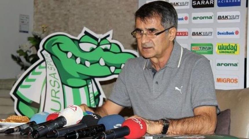 Bursaspor-Şenol G&uuml;neş: "puanda Beklentimin Altındayız"