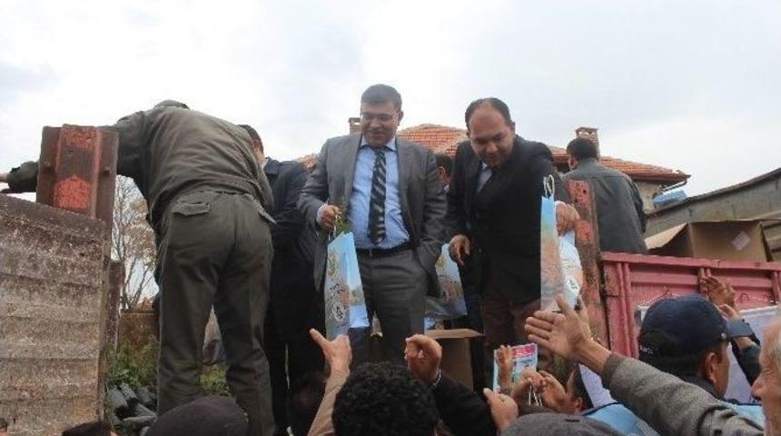 Beyşehir’de Vatandaşlara Ücretsiz Fidan Dağıtıldı