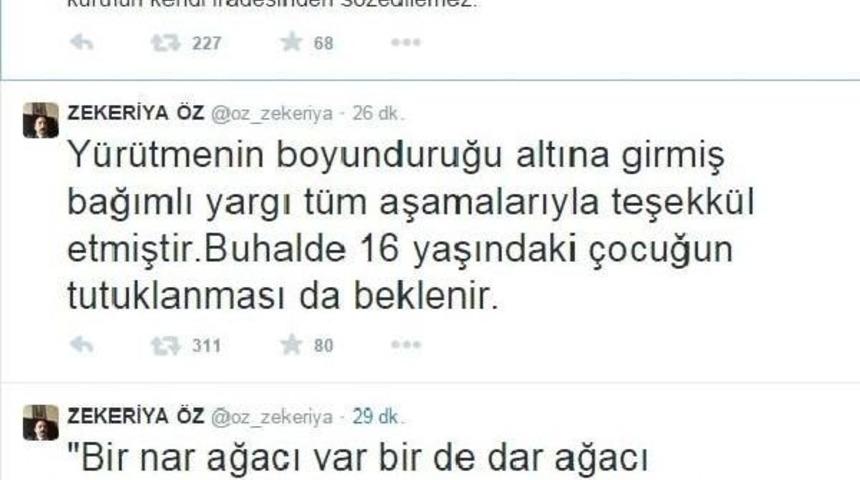 Zekeriya &Ouml;z: Milletimin Hakkını Yedirmediğim İ&ccedil;in G&ouml;revden Alınmam Şereftir