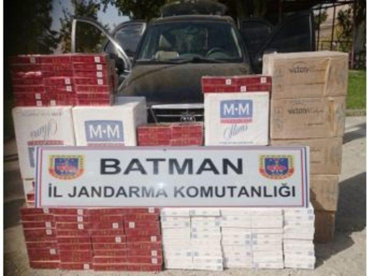 Batman’da Jandarma Tarafından 12 Bin 700 Paket Kaçak Sigara Ele Geçirildi