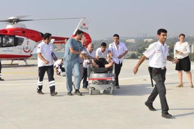 Adana Şehir Hastanesi, Ambulans Helikopterle Gelen Ilk Hastasını Kabul Etti