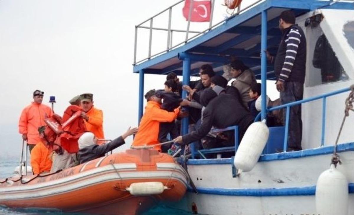 Mersin A&ccedil;ıklarında 47 Suriyeli G&ouml;&ccedil;men Yakalandı