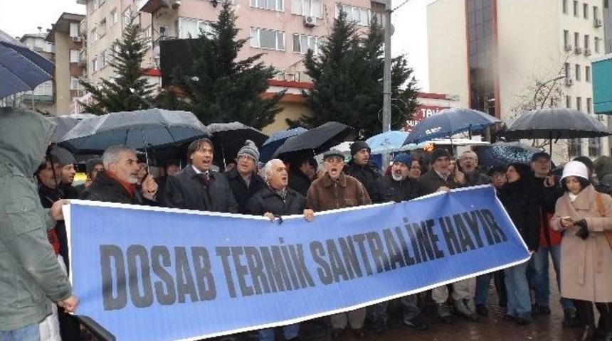 Dosab Termik Santraline Hayır Platformu’ndan Kar Altında Eylem