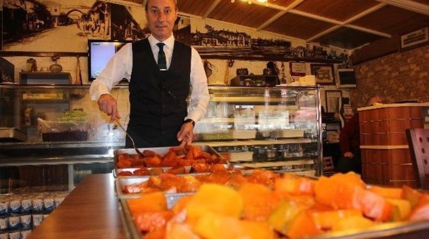 Edirneli Ciğerciden, Halka &Uuml;cretsiz Kabak Tatlısı İkramı