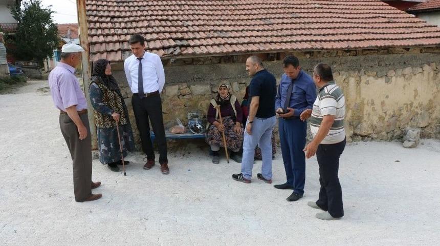 Kaymakam Serin Yol &Ccedil;alışmalarını Yerinde İnceledi