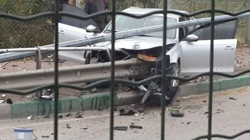 Bariyerlere Saplandı