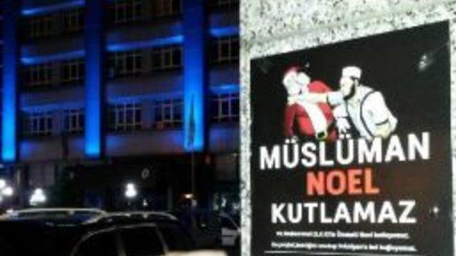 'müslüman Noel Kutlamaz’ Afişi Asana Para Cezası