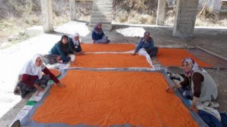 Tarhanalar Yerlerde Kurutuluyor