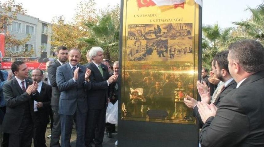 G&uuml;rsu&rsquo;ya Ahıska Anıtı Dikildi