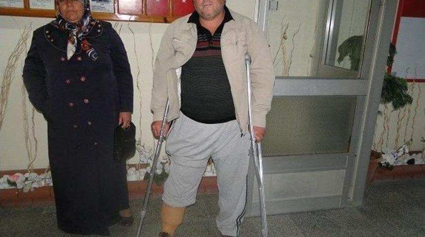 Başkan Şahiner&rsquo;den Ayağı Kesilen Vatandaşa Protez Ayak