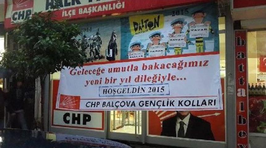 Chp'li Gen&ccedil;lerden 'dalton Kardeşler' Pankartı
