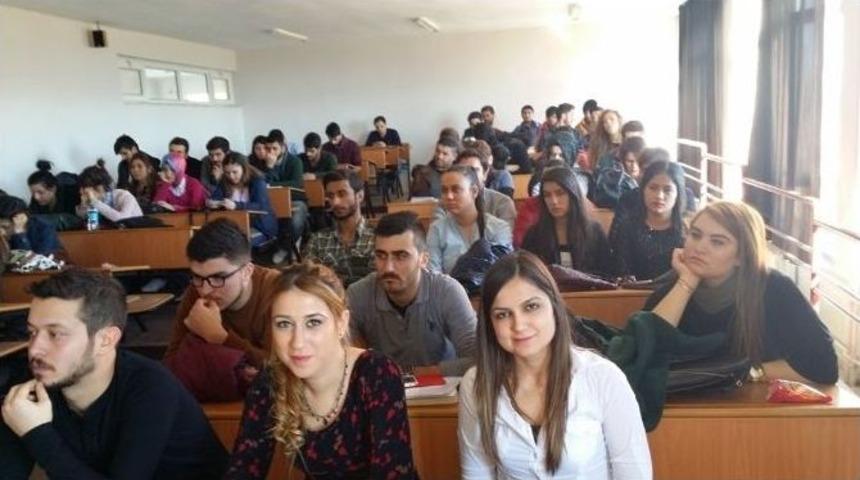 A&uuml; Elmalı Meslek Y&uuml;ksekokulu &Ouml;ğrencilerine Seminer