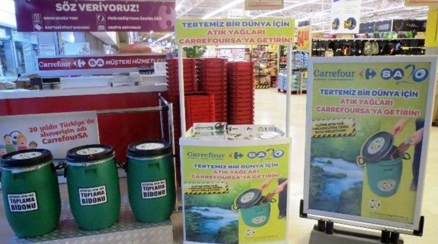 Carrefoursa Bir Yılda 20 Bin Kilo Atık Yağ Topladı