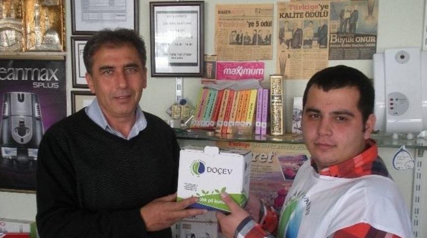 Do&ccedil;ev İl&ccedil;elerde Atık Pil Kumbarası Dağıtmaya Başladı