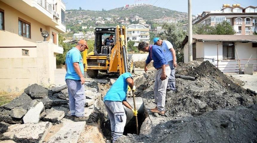 Alanya Belediyesi Altyapı &Ccedil;alışmalarına Hız Verdi