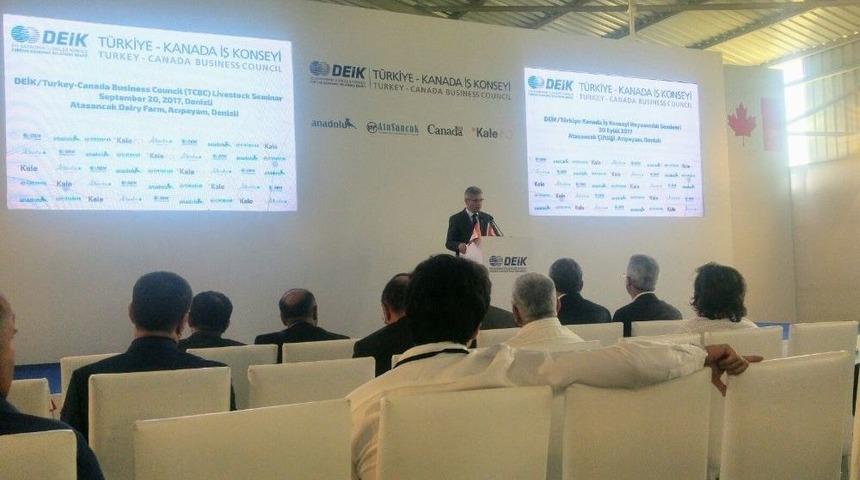 Acıpayam&rsquo;da T&uuml;rkiye - Kanada İş Konseyi Hayvancılık Semineri