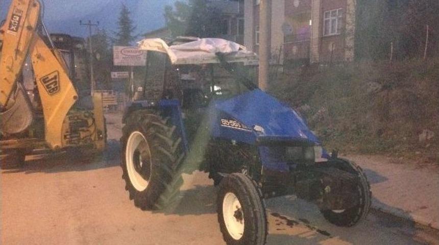 Trakt&ouml;r Takla Attı: 1 Yaralı