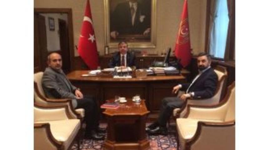 Başkan Kara, Savunma Bakanı Yılmazile G&ouml;r&uuml;şerek M&uuml;jdeyi Aldı