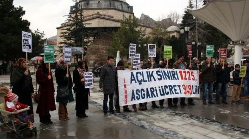 Tokat'ta Asgari &Uuml;cret Zammına Tepki
