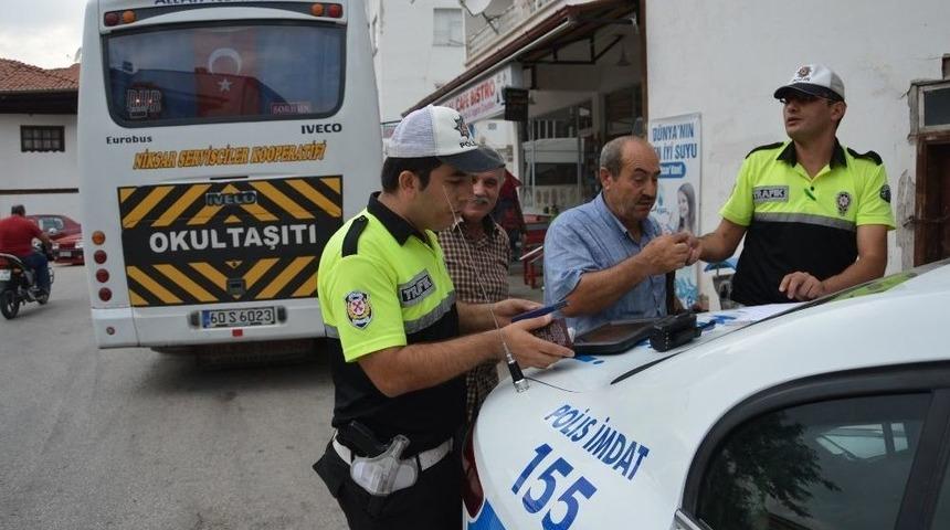 Niksar&rsquo;da &Ouml;ğrenci Servislerine Sıkı Denetim