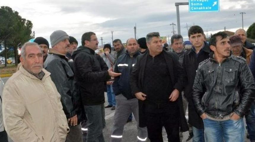 3 G&uuml;nd&uuml;r Bekletilen Tır Şof&ouml;rleri İsyan Etti