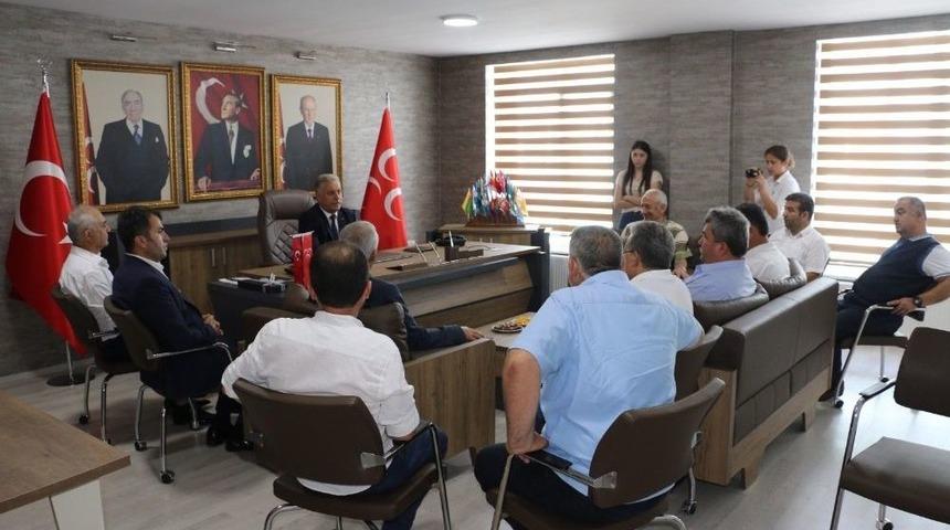 Şof&ouml;rler Odası Başkan Ve Y&ouml;netimi Mhp&rsquo;yi Ziyaret Etti
