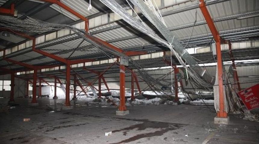 &Ccedil;atısı &Ccedil;&ouml;ken Pazar Yeri İ&ccedil;in B&uuml;y&uuml;kşehir Devrede
