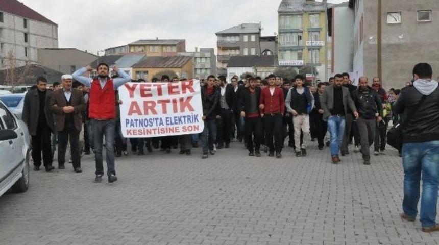 Patnos&rsquo;ta &rsquo;elektrik&rsquo; Protestosu