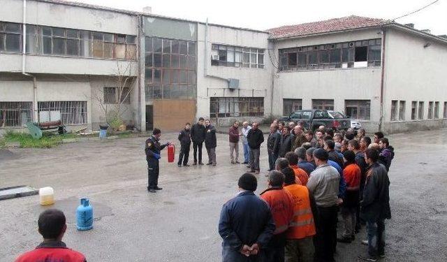 B&uuml;y&uuml;kşehir &Ccedil;alışanlarına İş G&uuml;venliği Tatbikatı 1