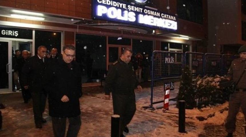 D&uuml;zce Valisi Ali İhsan Su Asayiş Birimlerine Denetim