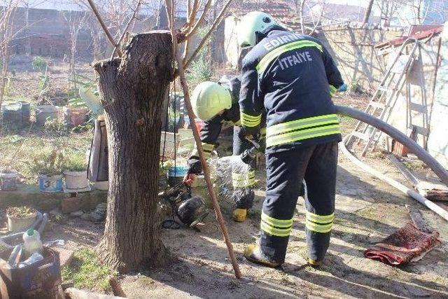 Edirne’de Ev Yangınının Kundaklama Olduğu İddiası