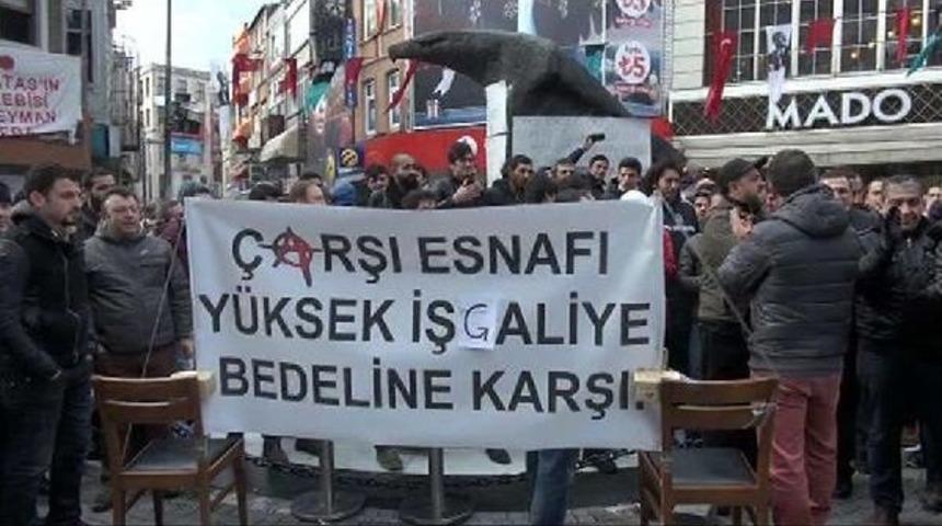 "&ccedil;arşı" Esnafı Y&uuml;ksek İşgaliye Bedeline Karşı