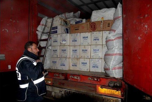 Çalıntı Gümrük Mühürlü Tır’da 495 Bin Paket Kaçak Sigara Ele Geçirildi