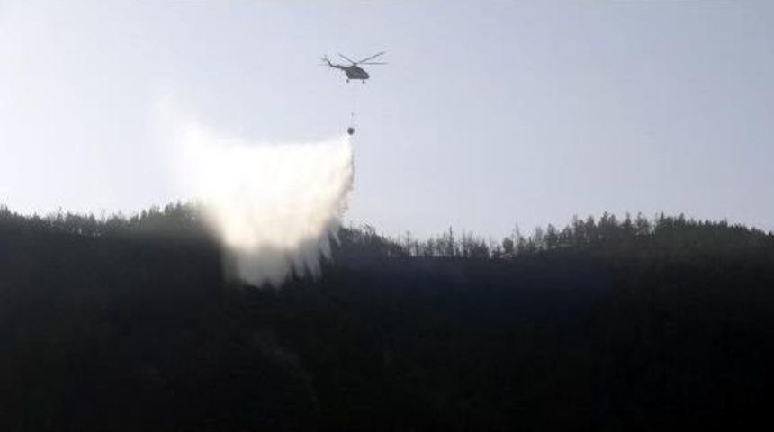 Karab&uuml;k'te 20 Hektar Kızıl&ccedil;am Ormanı Yandı