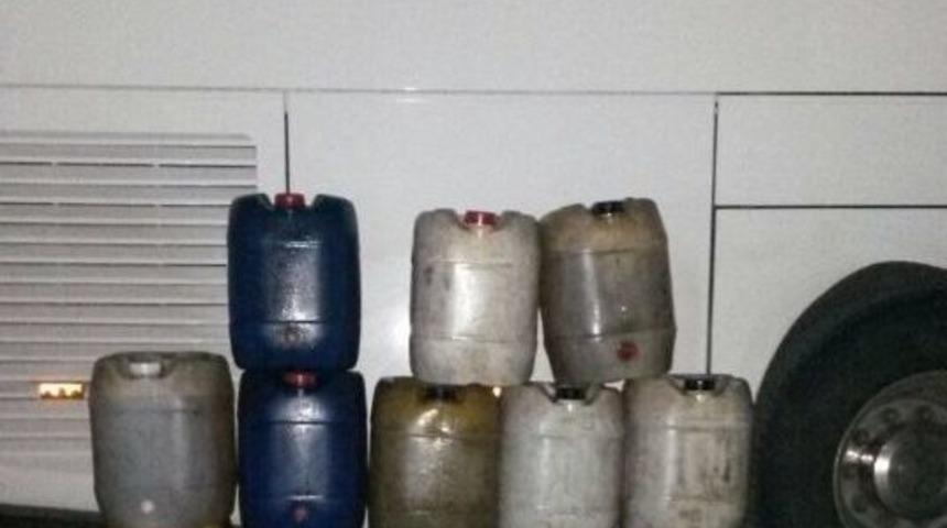 Yolcu Otob&uuml;s&uuml;nde 330 Litre Ka&ccedil;ak Mazot Ele Ge&ccedil;irildi