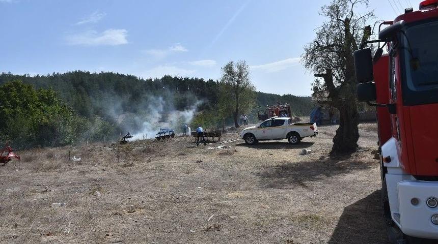 Dursunbey&rsquo;de Korkutan Yangın