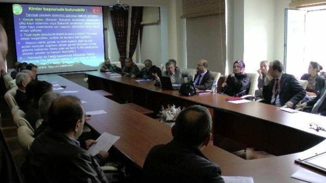 Ak&ccedil;akoca&rsquo;da Tarıma Dayalı Ekonomik Destek Bilgilendirme &Ccedil;alışmaları Yapıldı