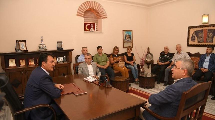 D&uuml;ndar Muhtarları Ağırladı