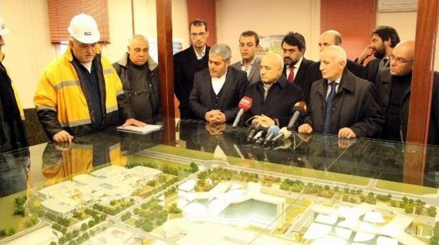 İsmail Tamer Ve Yaşar Karayel B&ouml;lge Hastanesinin İnşaatını Ziyaret Etti