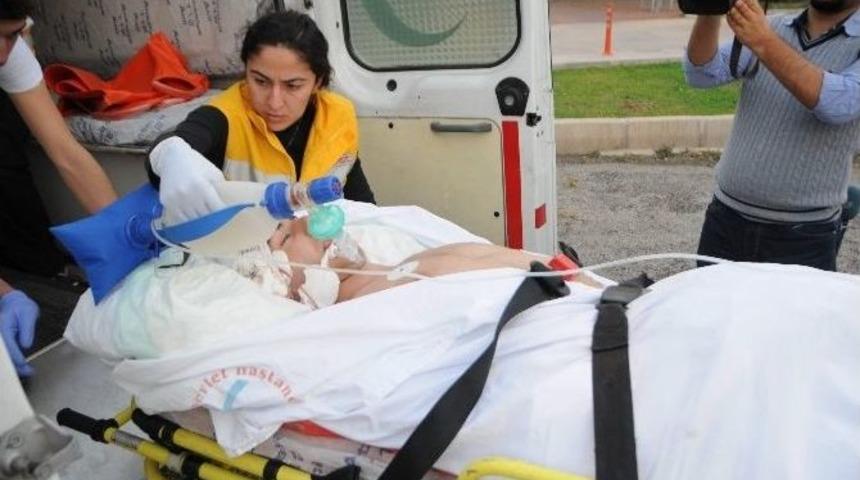 Kazada Yaralanan Gence Ambulans Helikopter Desteği